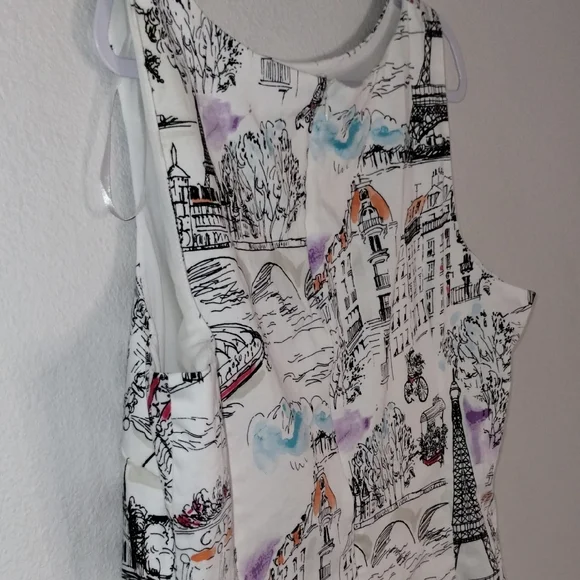 Leslie Fay Black and White Sheath Mini Dress - Picture 10 of 17